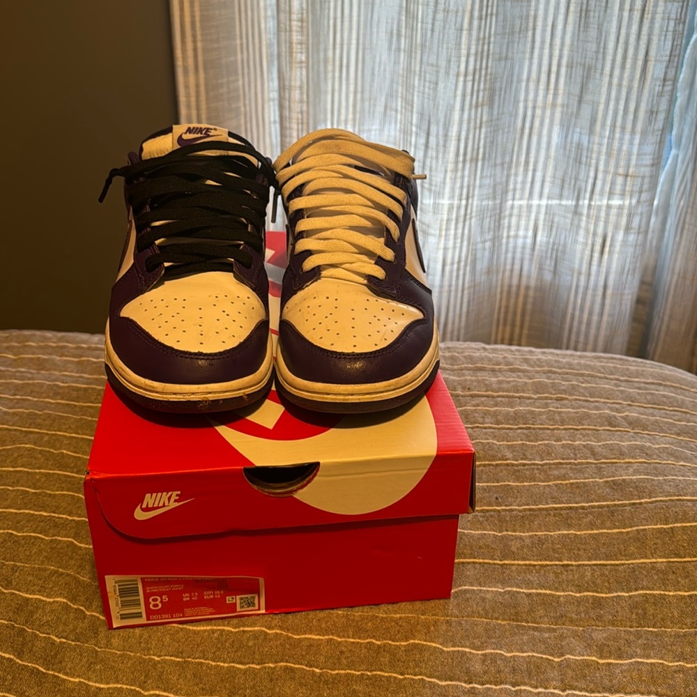 Nike Dunk Low Retro 8.5 with box.